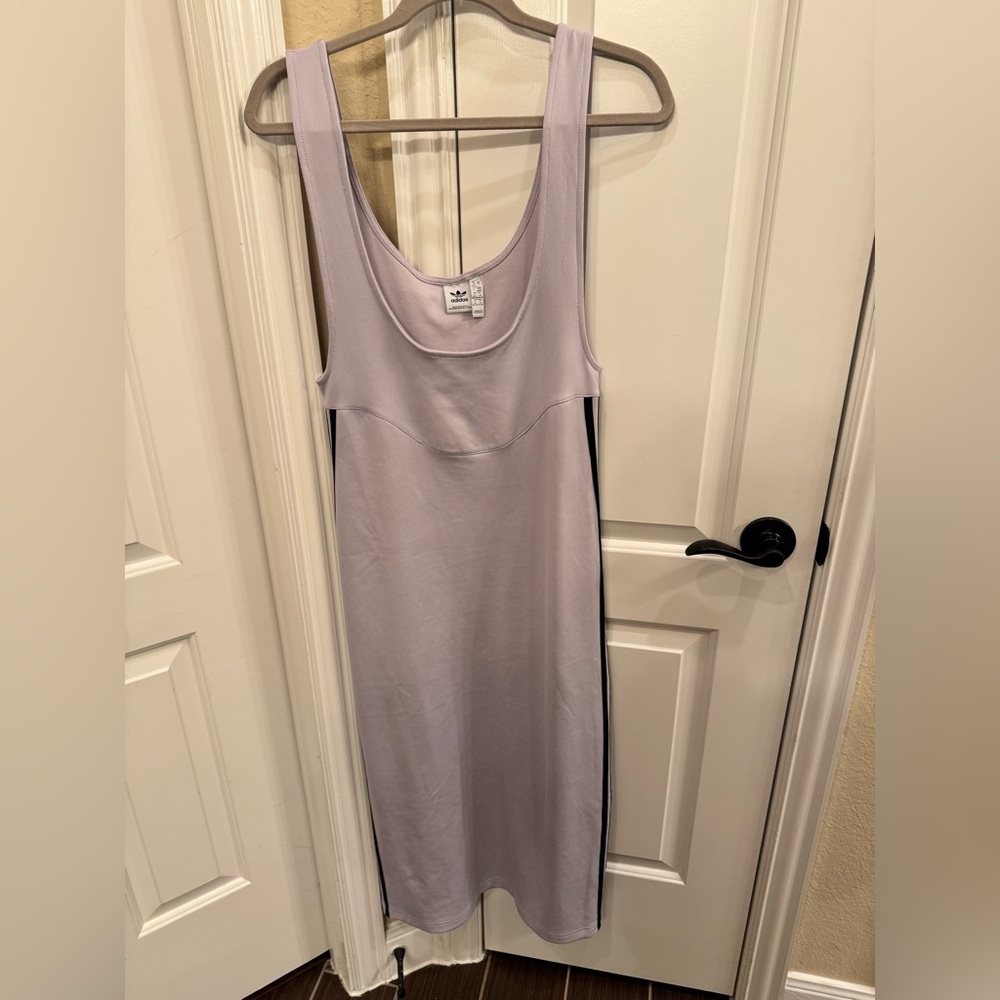 Ladies Adidas dress in lavender and black size medium